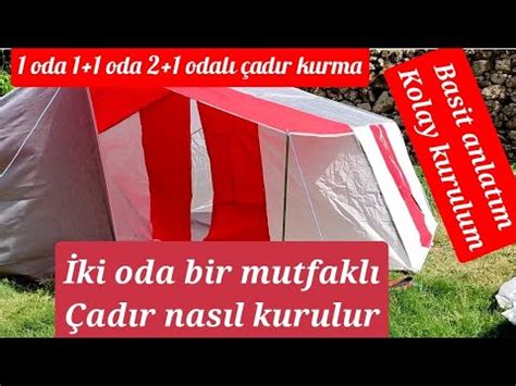 Kamp baltası ile çadır kurma